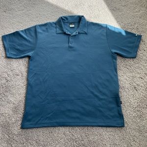 Nike Sphere Dry Medium Polo Short Sleeve Waffle Knit - medium blue family